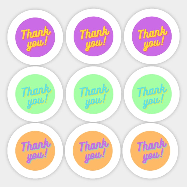 Thank you sticker pack Sticker by Fayn